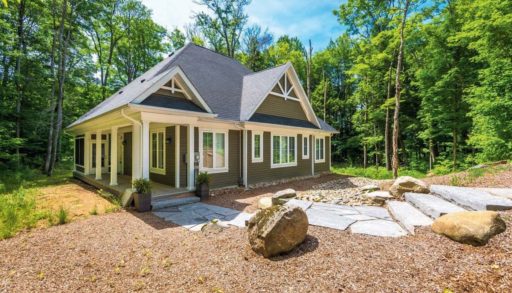 an exterior shot of Philip Preville's inland cottage in Hunstville