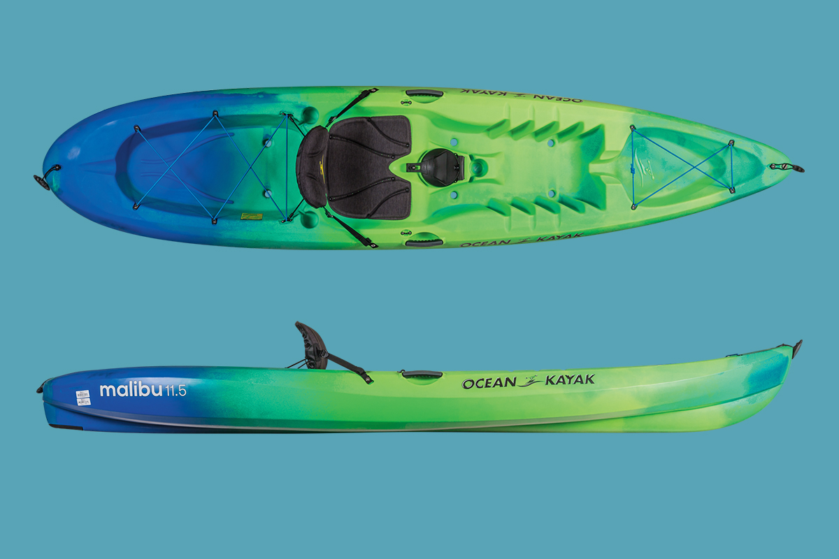 aerial view of kayak