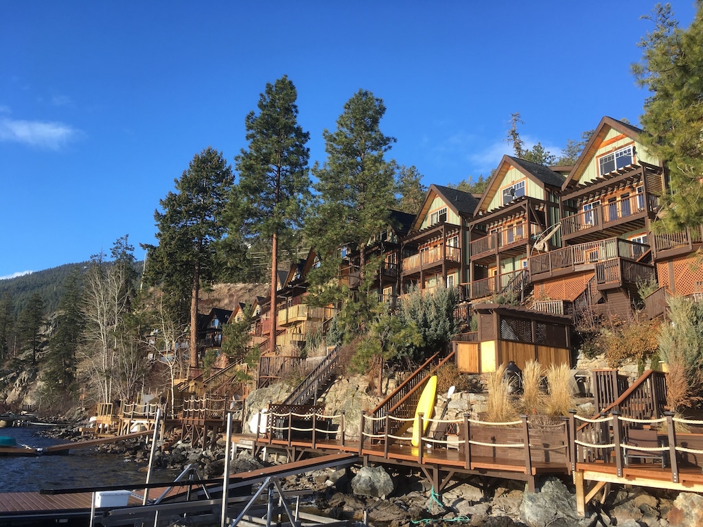 Lakeside cottage exterior