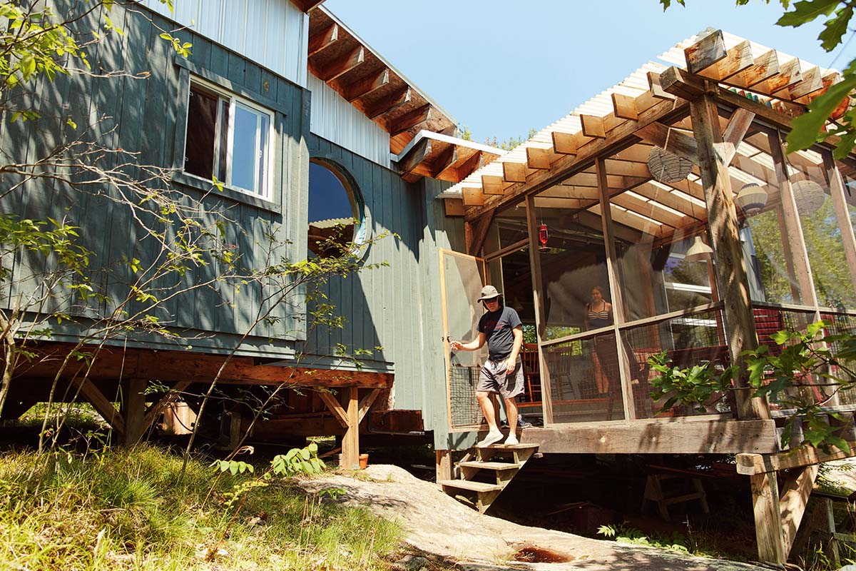 A photo of the Macklin family's cottage exterior