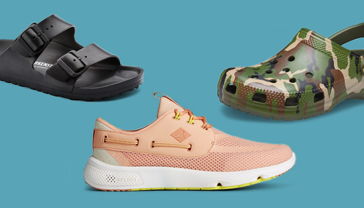 collage of cottage shoes