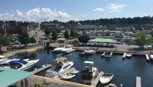 view of midland from harbour