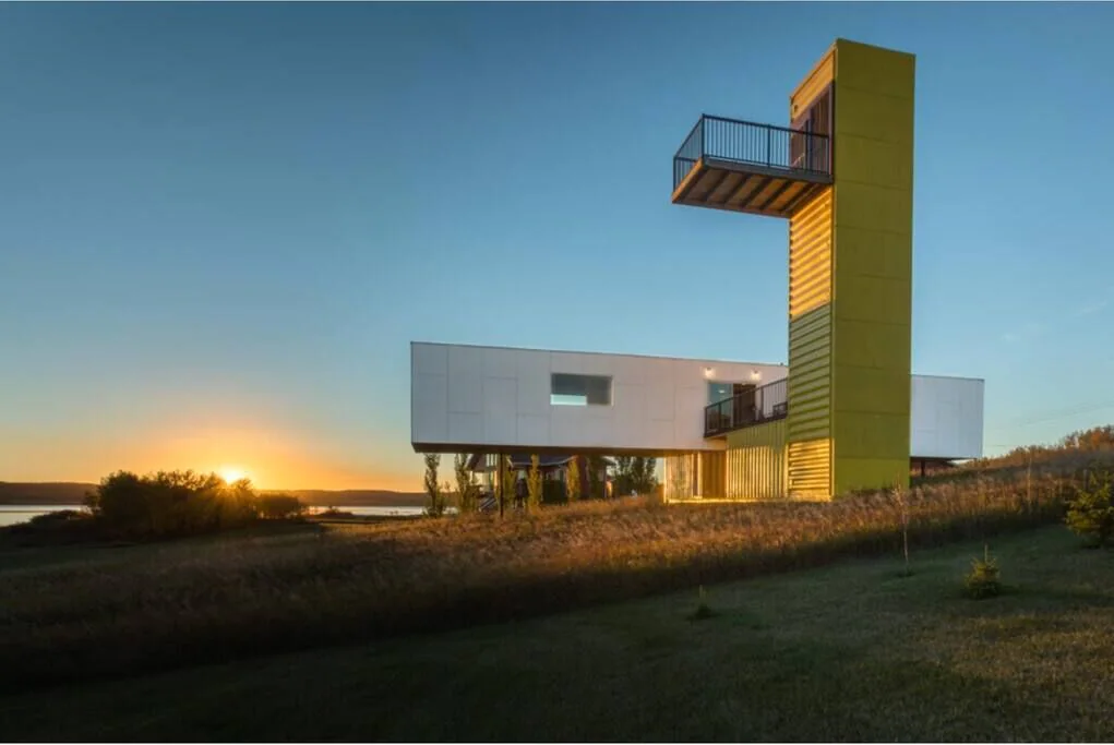 Exterior of container cabin