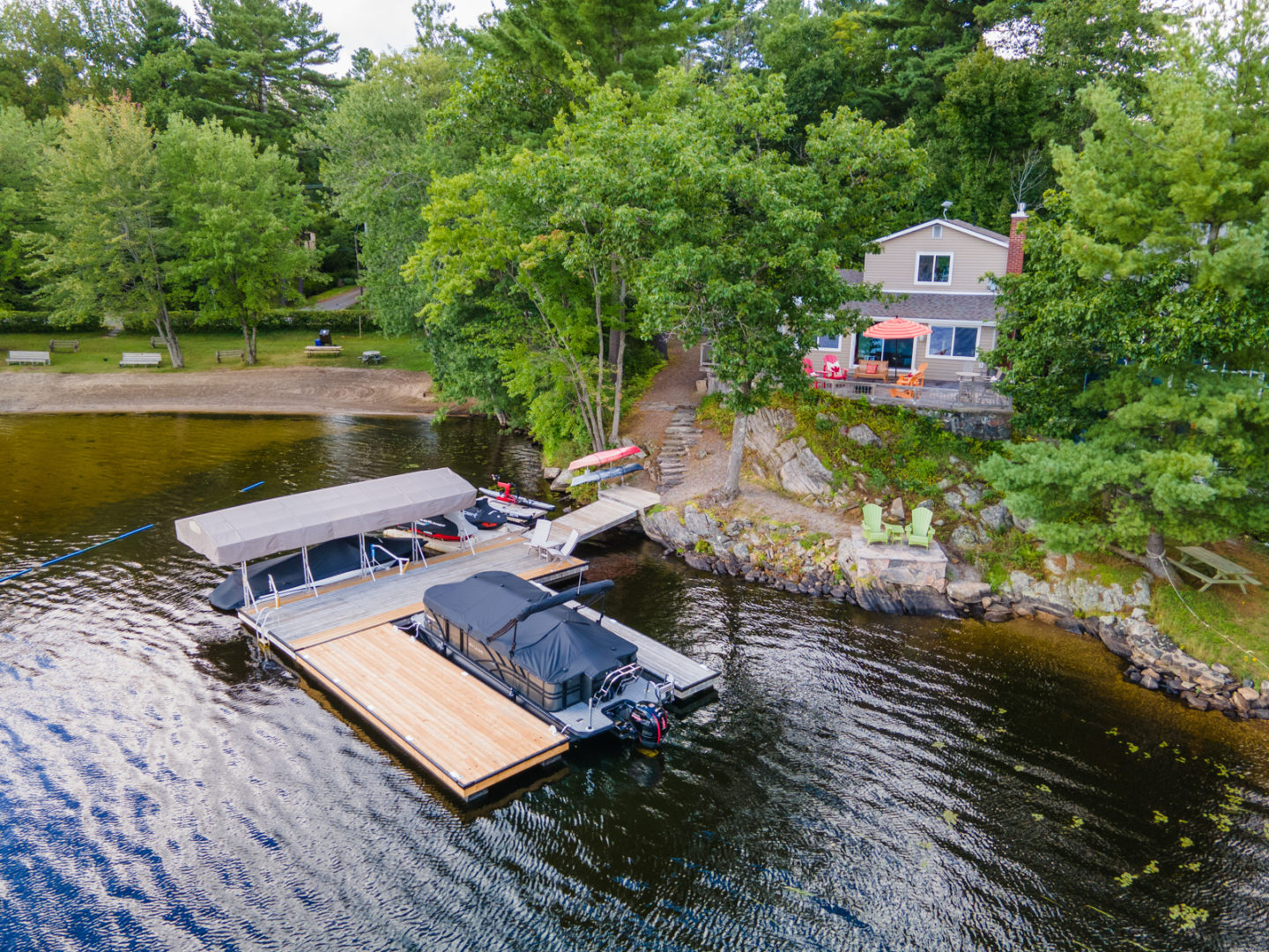 View of cottage from water