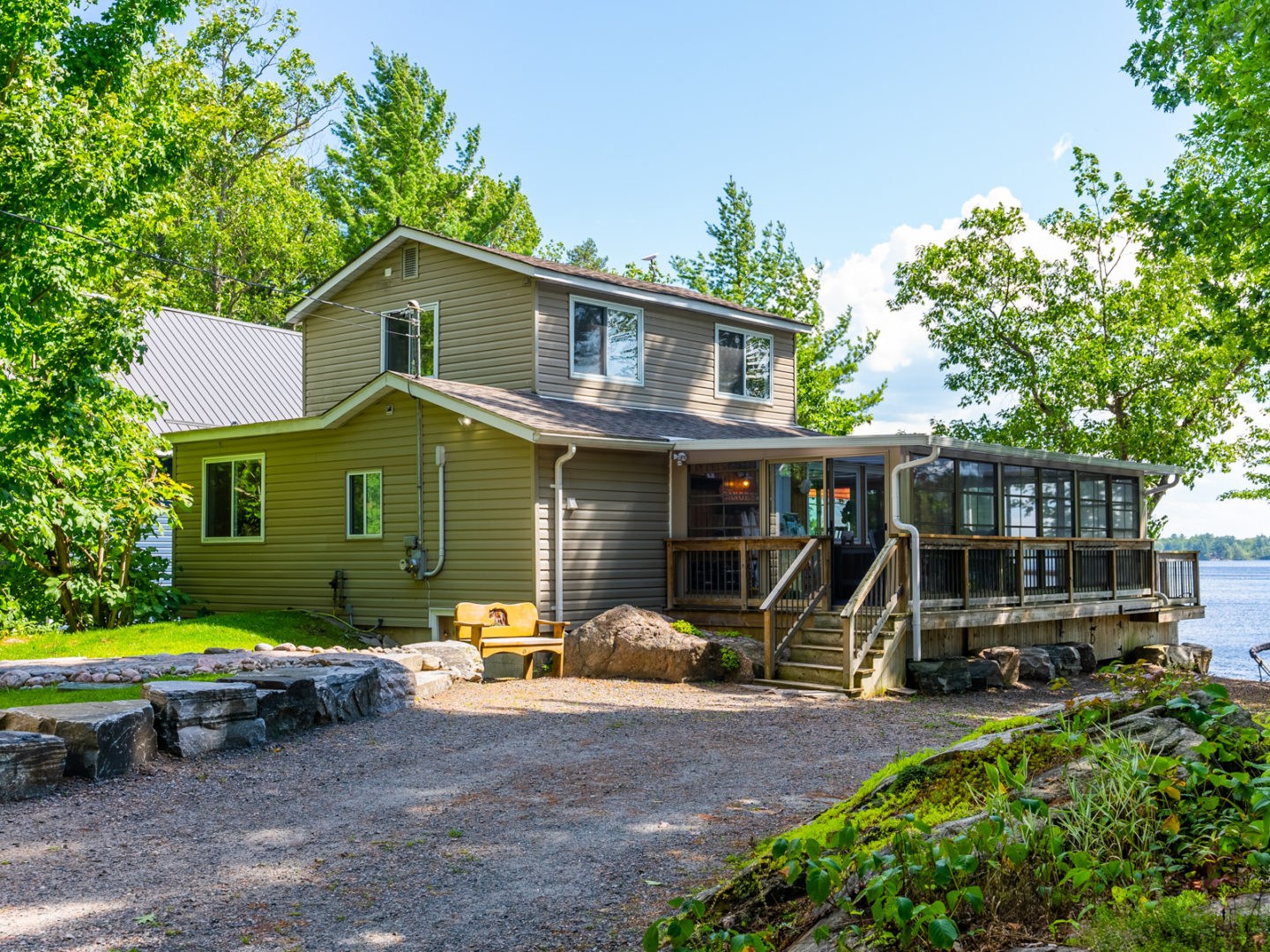 Back of the cottage view