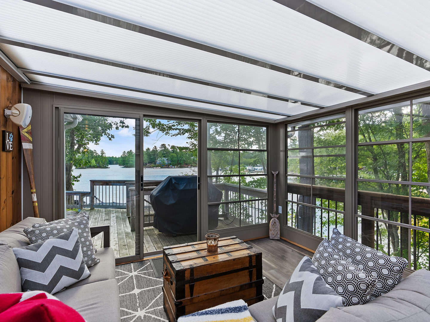 View of the lake from the porch