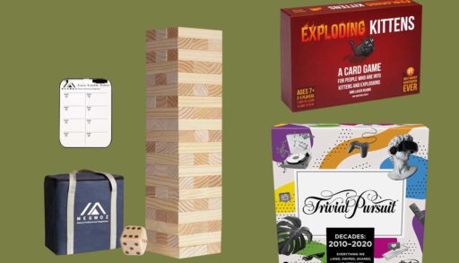 Tumbling tower, exploding kittens, trivial pursuit