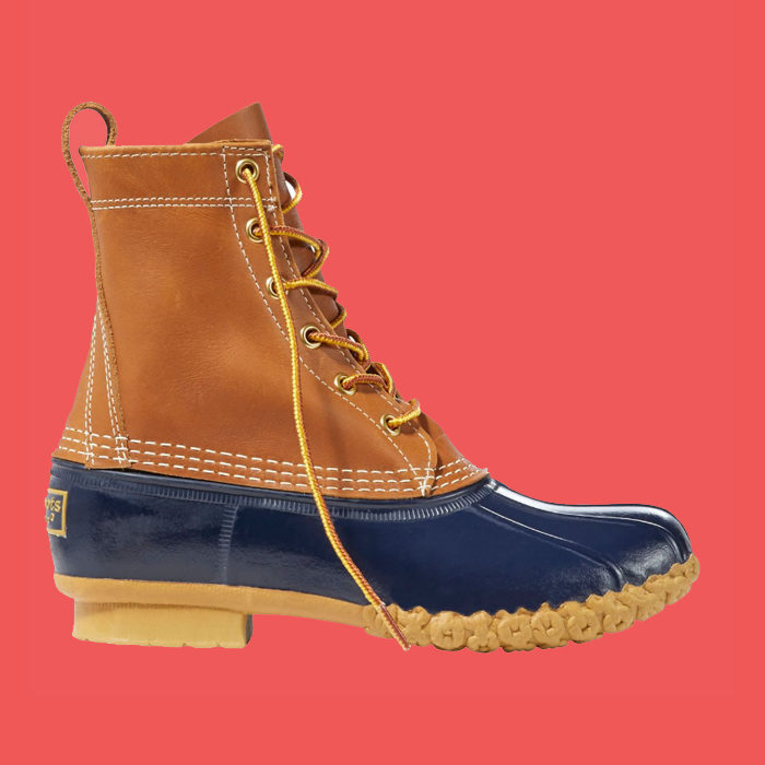 boot with rubber bottom and leather upper