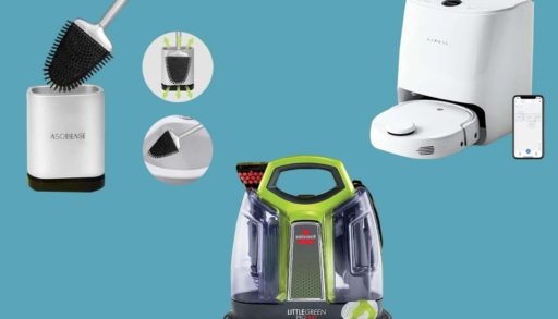 cleaning products montage