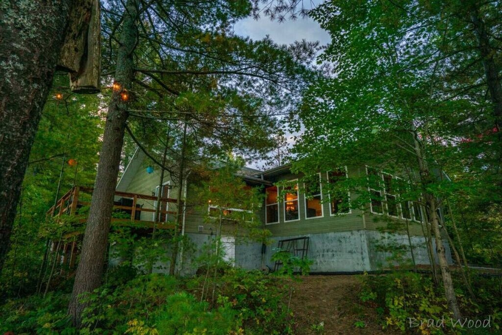 green cottage rental exterior