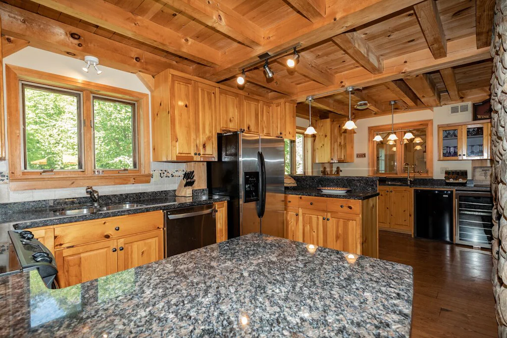 Large wooden kitchen