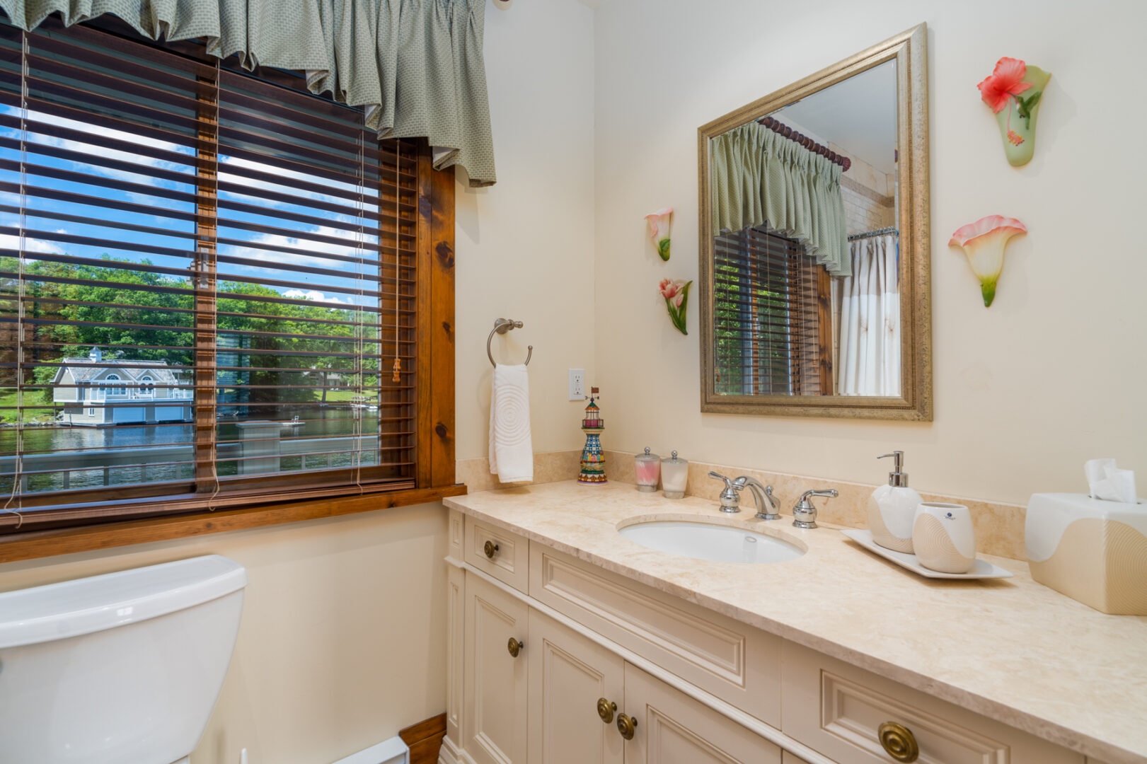 A small bathroom with a toilet and a sink.