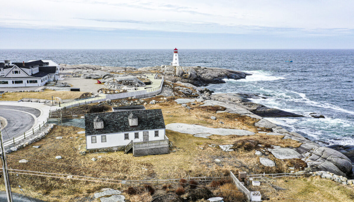 Property located next to Peggy's Cove Lighthouse in the background