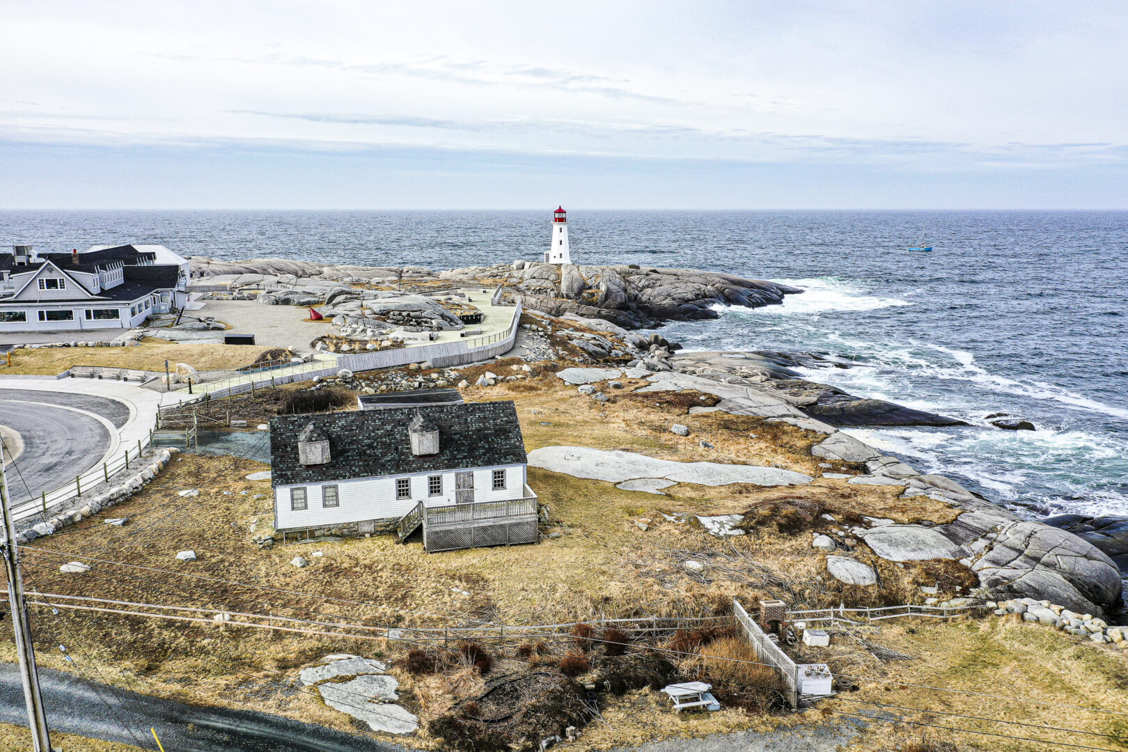 Property located next to Peggy's Cove Lighthouse in the background