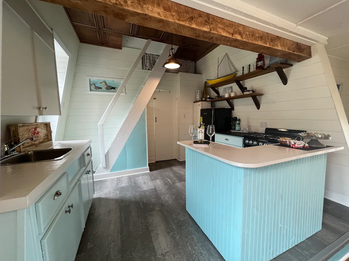 Interior kitchen of Munroe Point Lightouse