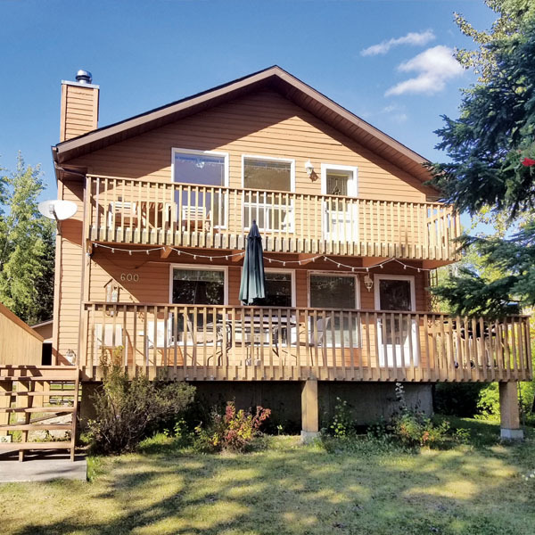 The exterior of the Vanderzees new cottage on Pigeon Lake