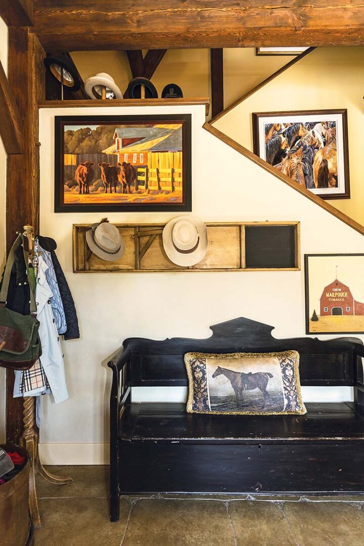 The decor in the Butler cabin-barn