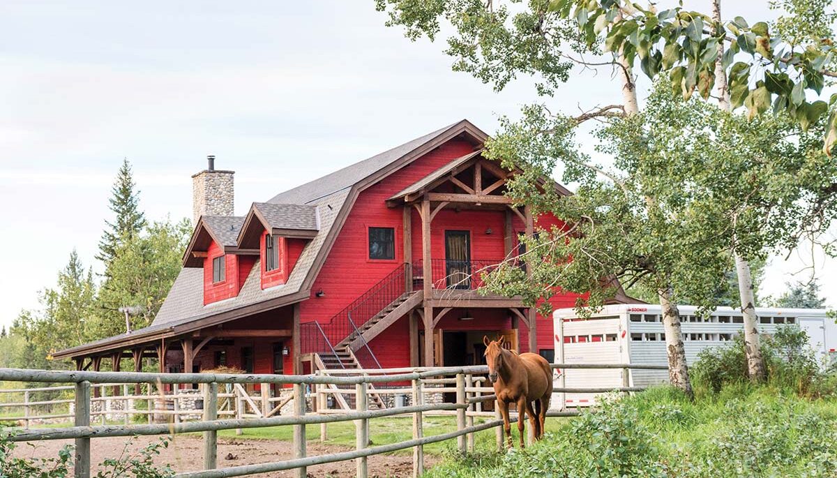 Exterior of Butler's cabin-barn