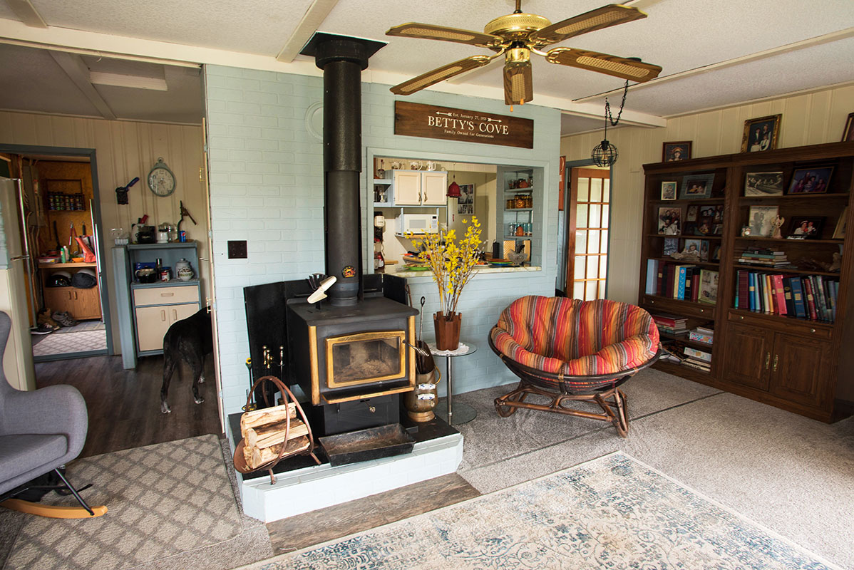 Ethier's living room