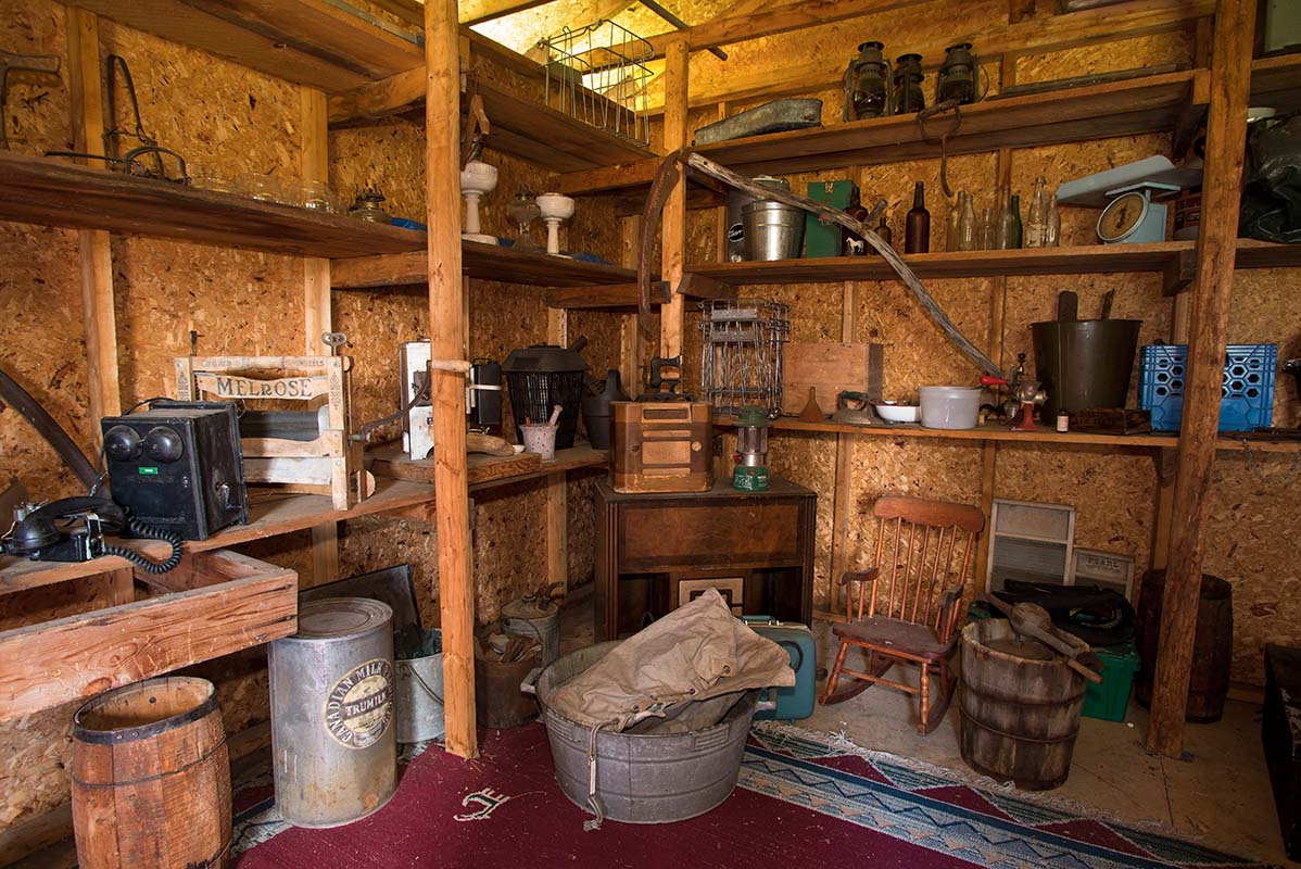 inside the Ethier's mini museum