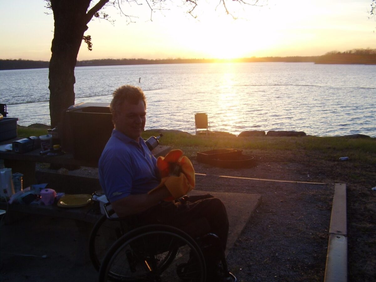 Alec Denys at a park in Arizona