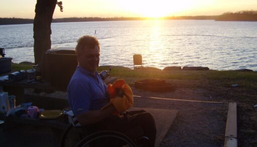 Alec Denys at a park in Arizona