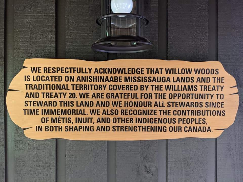 land acknowledgement plaque