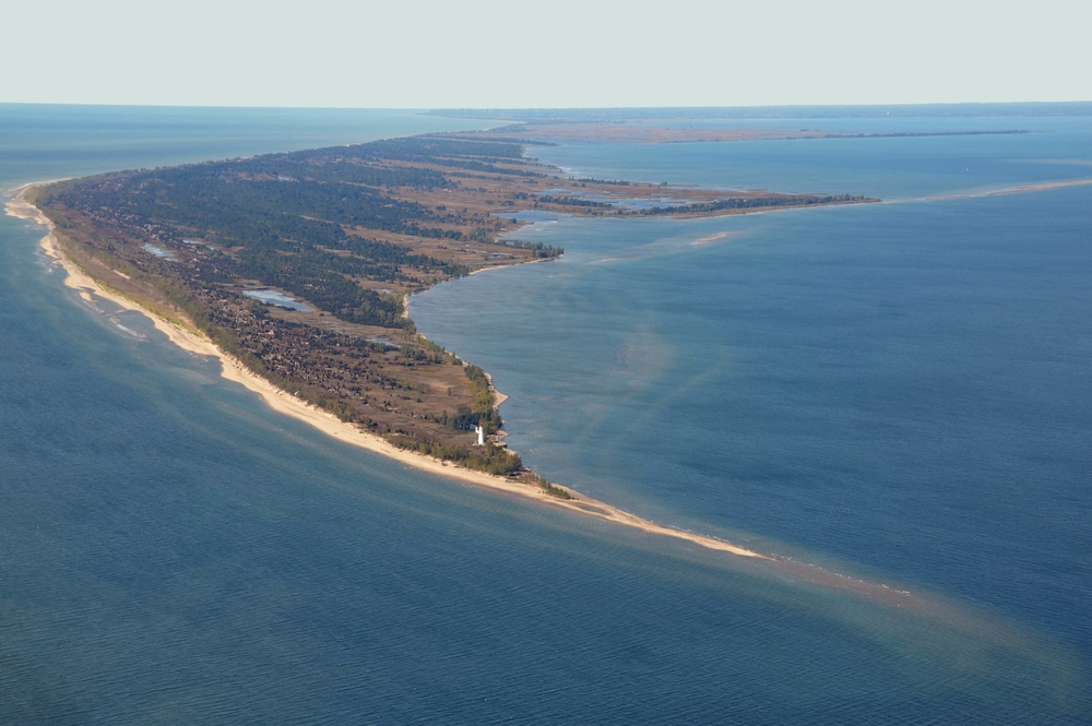 Aerial view of long point