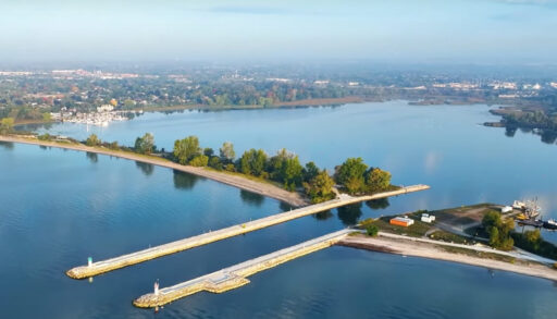 Aerial view of Pickering's Frenchman's Bay