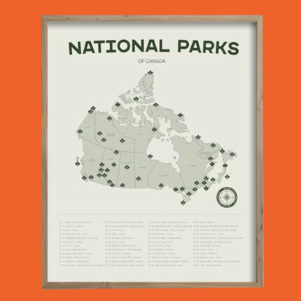 Map of Canada and its national parks