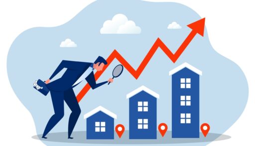 man inspecting real estate market