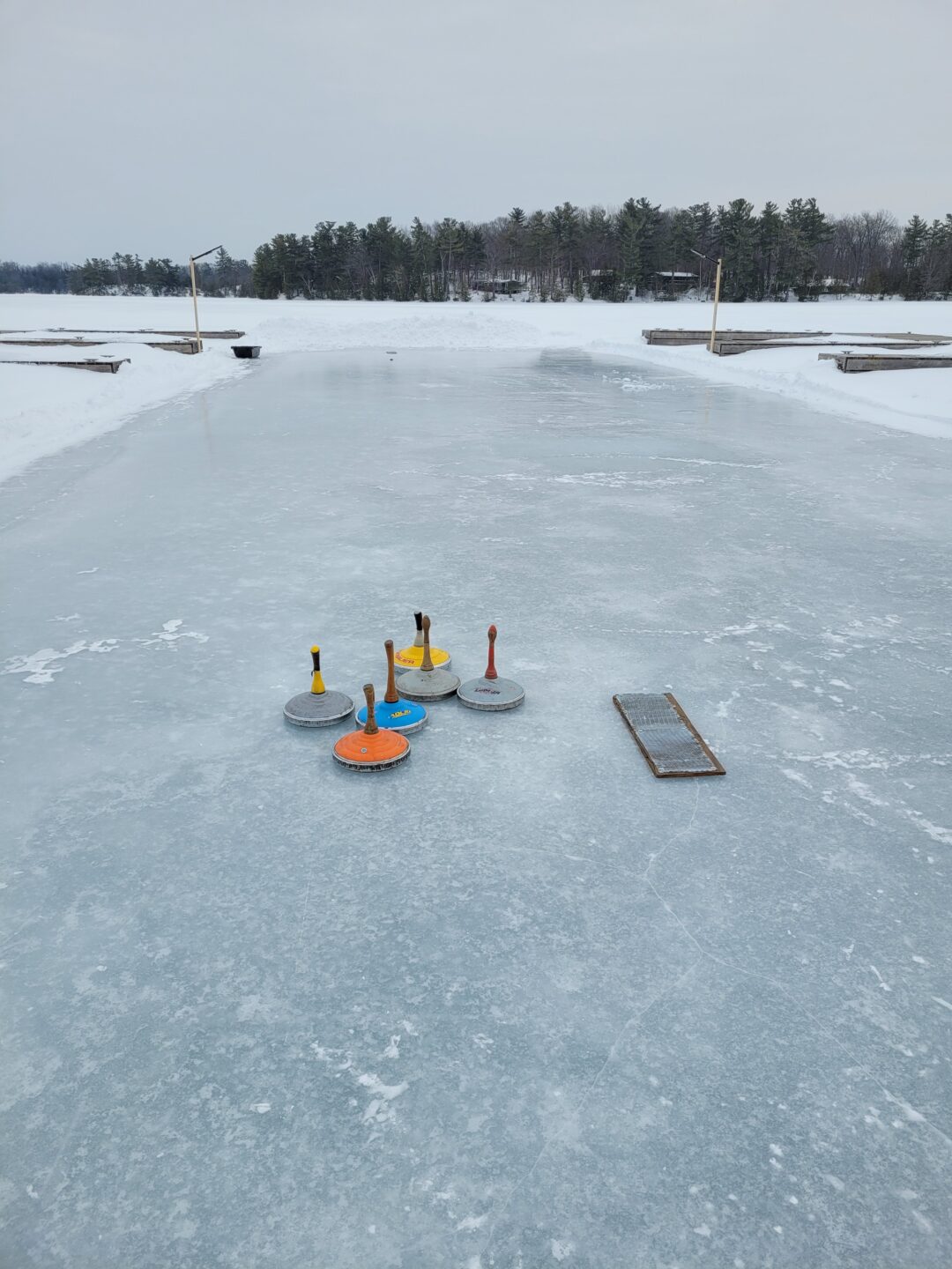 ice stock sport accessories on ice