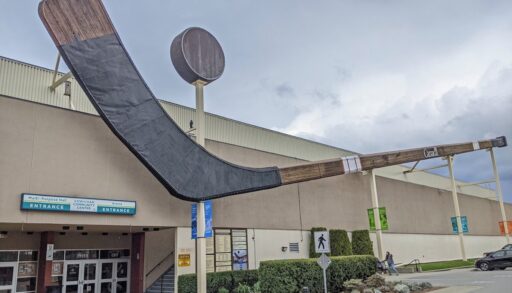 The World's Largest Hockey Stick and Puck