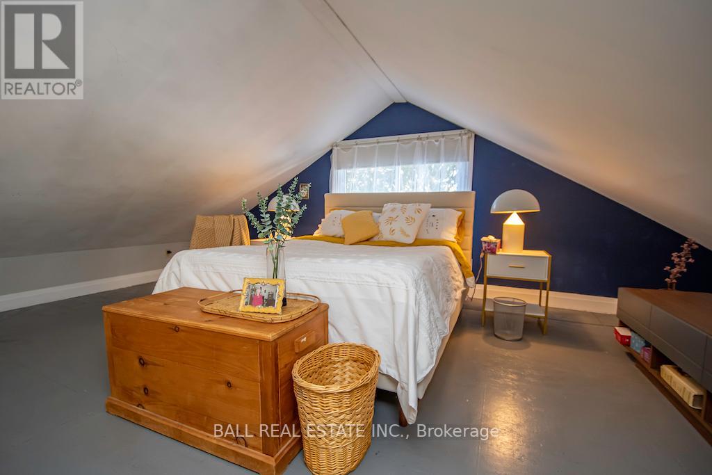 Bedroom in half loft