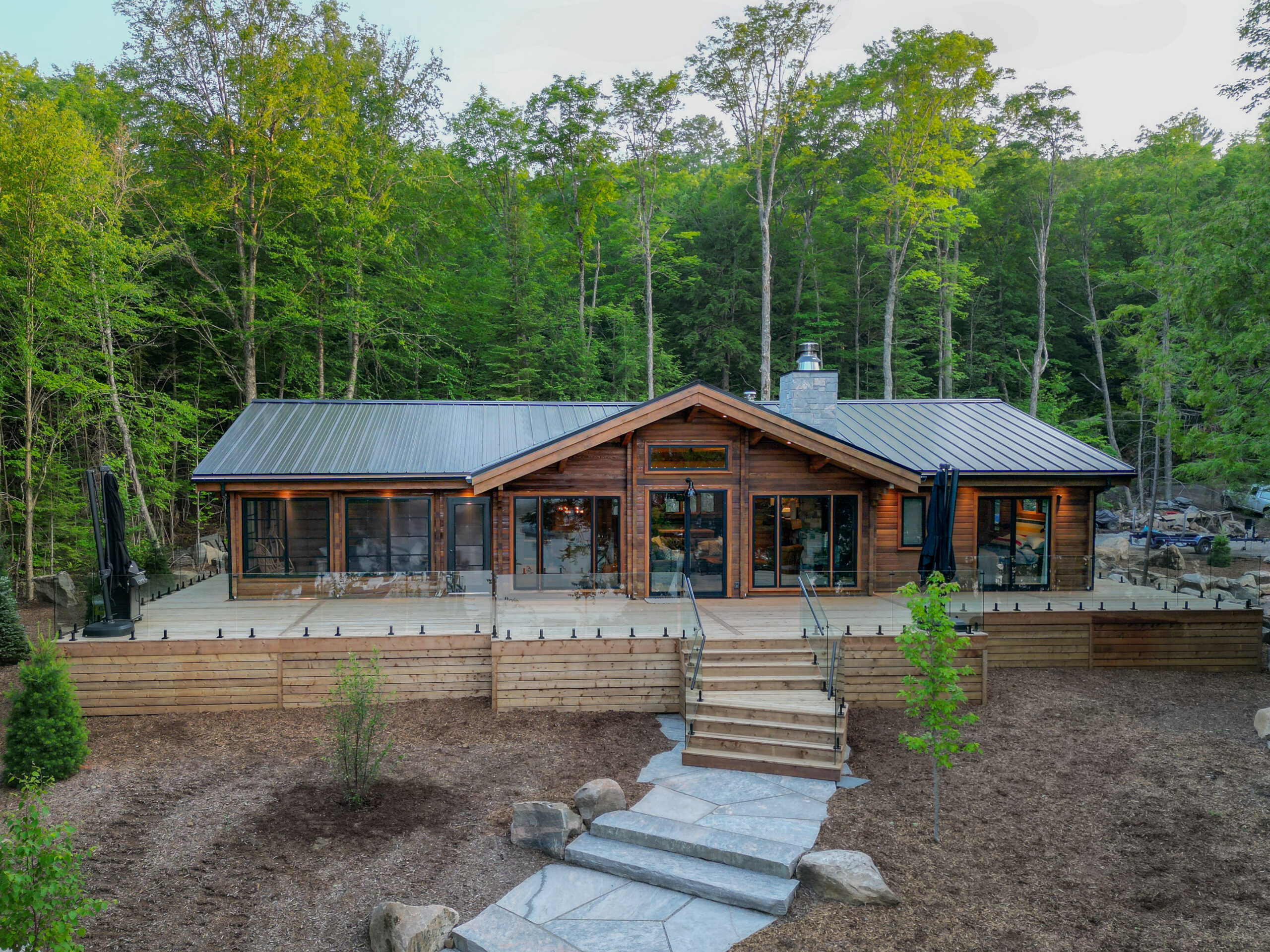 See a cedar cottage dream come to life in a spectacular lakeside ...
