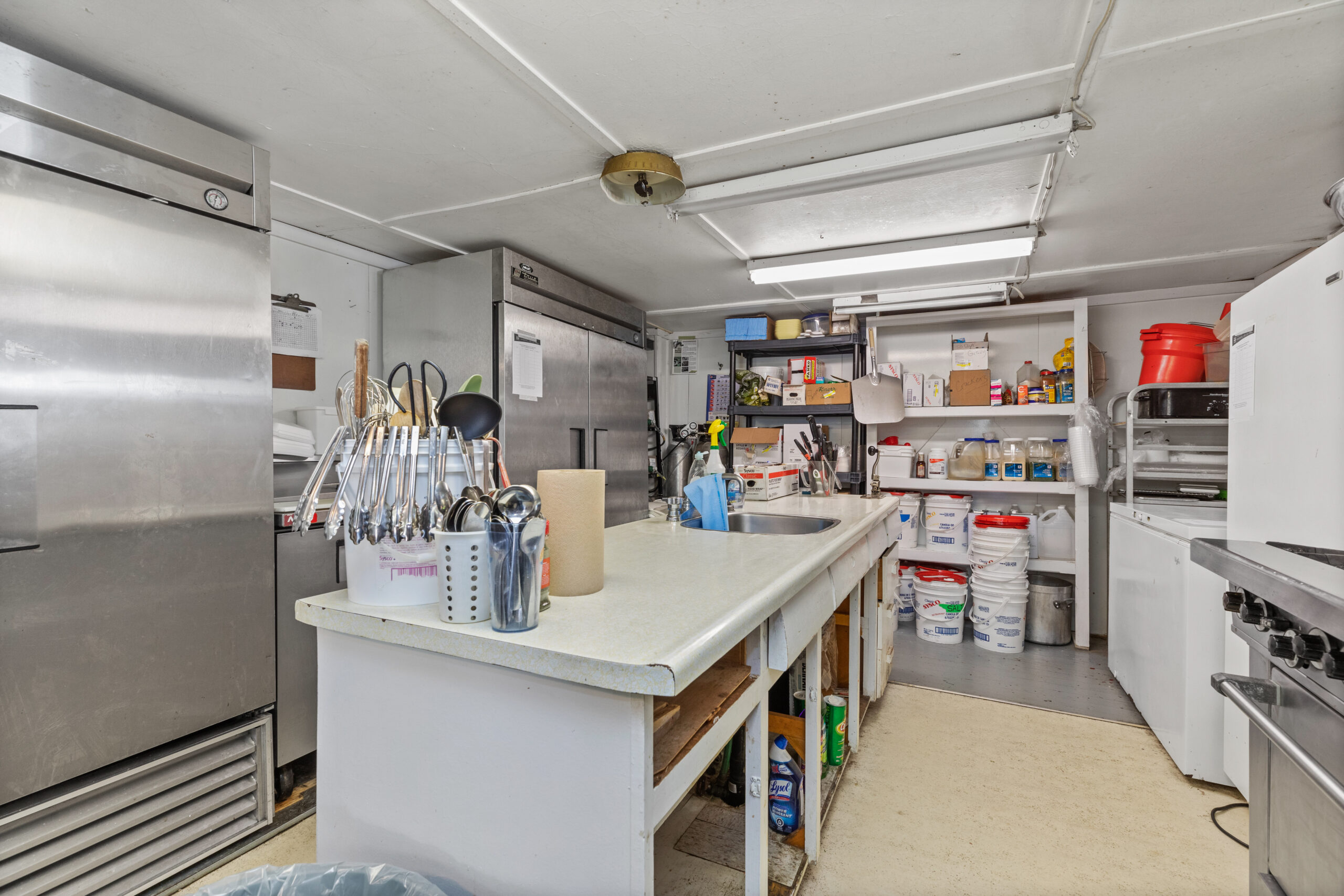 a restaurant kitchen