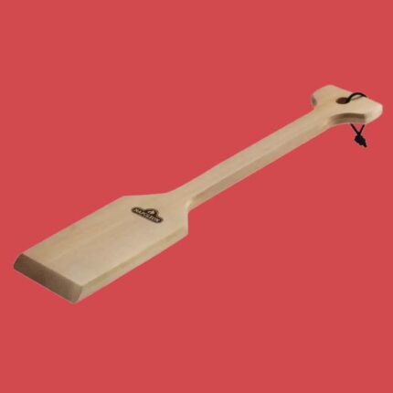 Wooden BBQ grill scraper