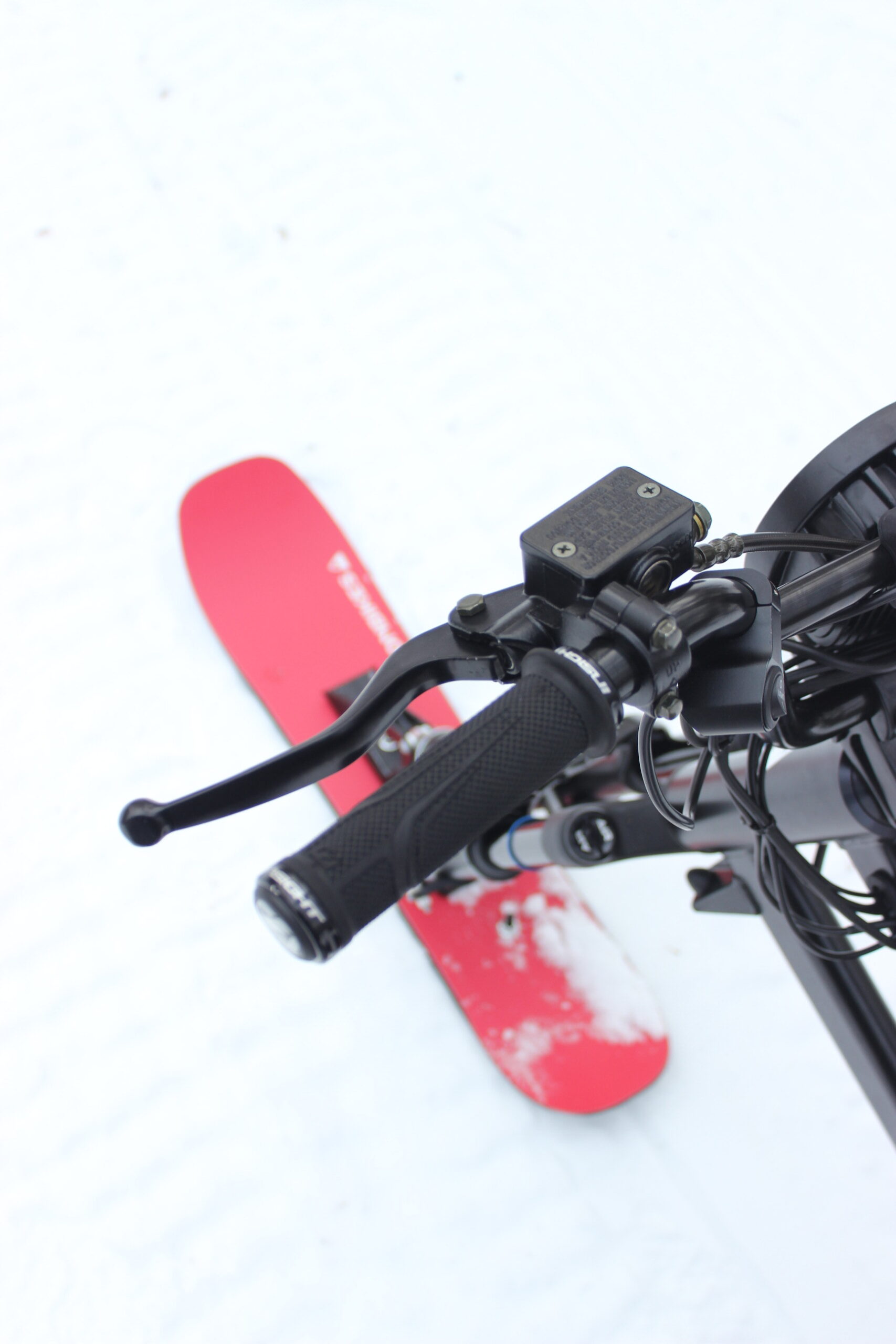 the moonbike's brake handle