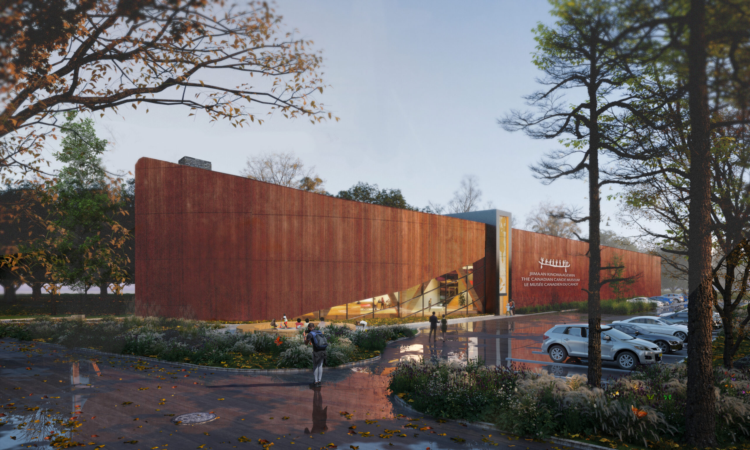 An artist's rendering of the new Canadian Canoe Museum