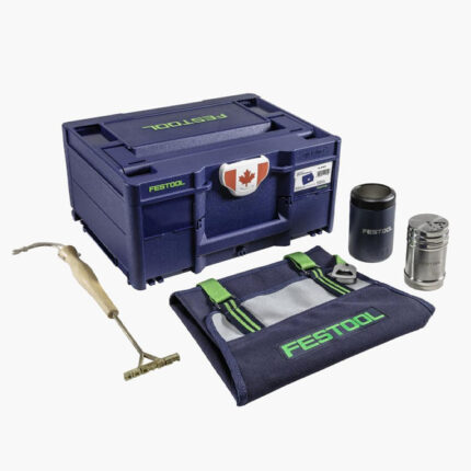 tool box with an apron, brander, drink holder and seasoning shaker