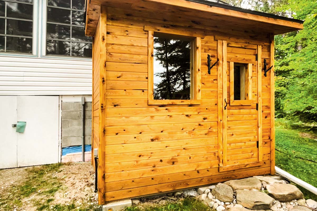 a sauna