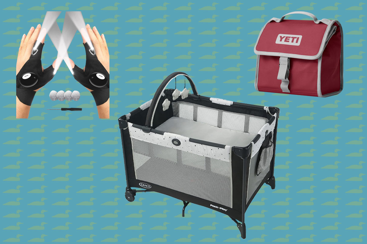 A Montage of items against a blue background