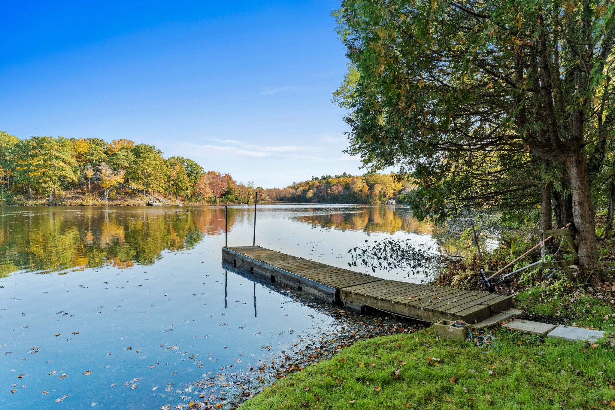 A dock on the lake