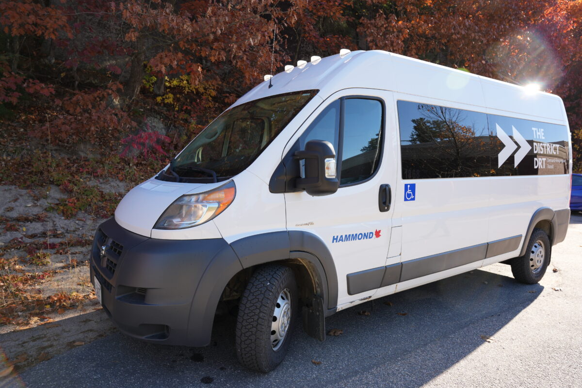 One of the Gravenhurst new demand-responsive transit vans