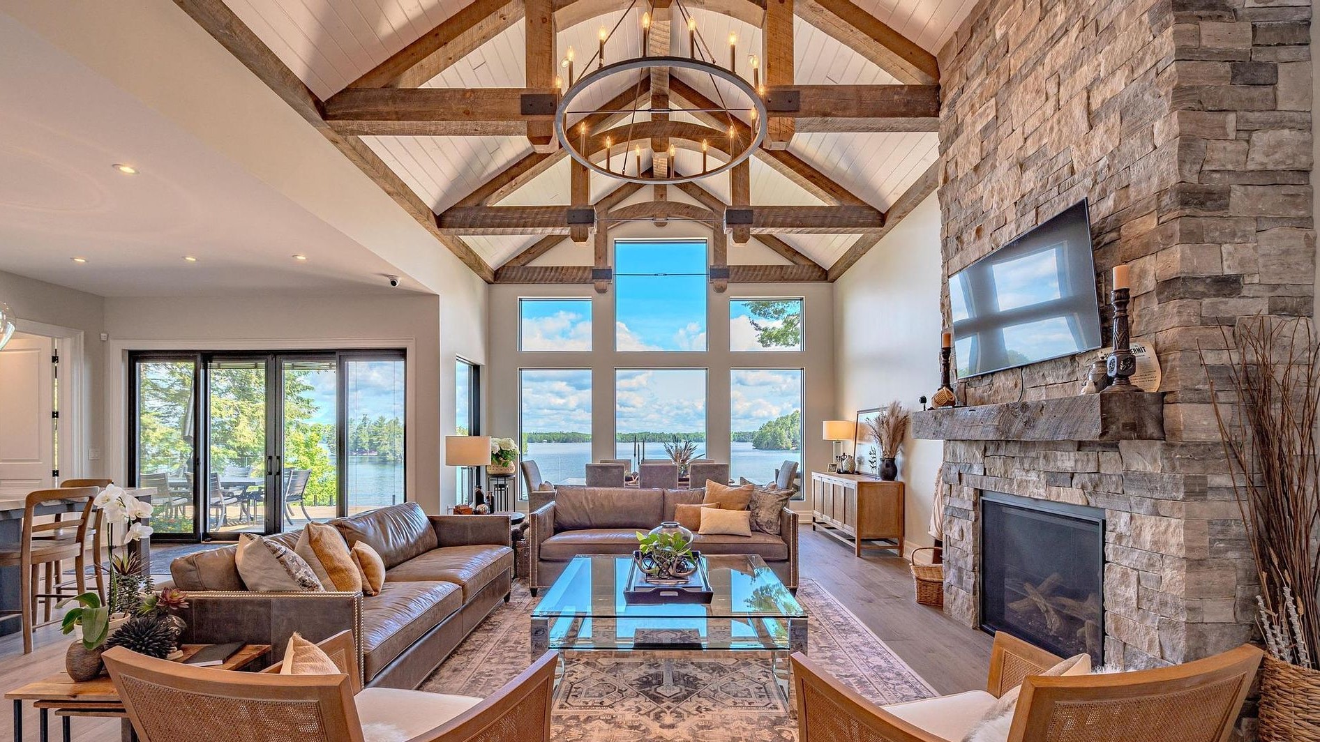 Living room of cottage