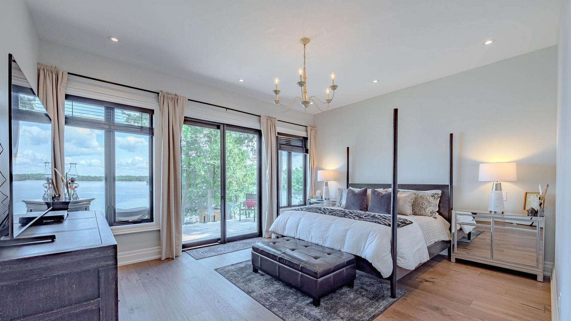 Main bedroom of cottage