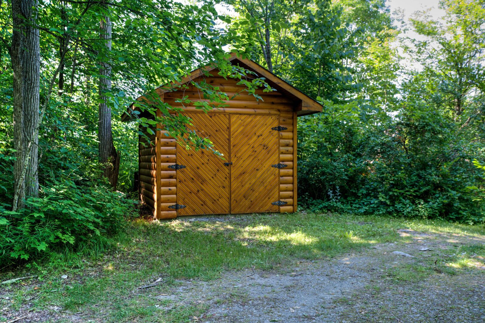 A small wood shed