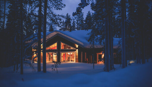 Cozy Cabin in Winter