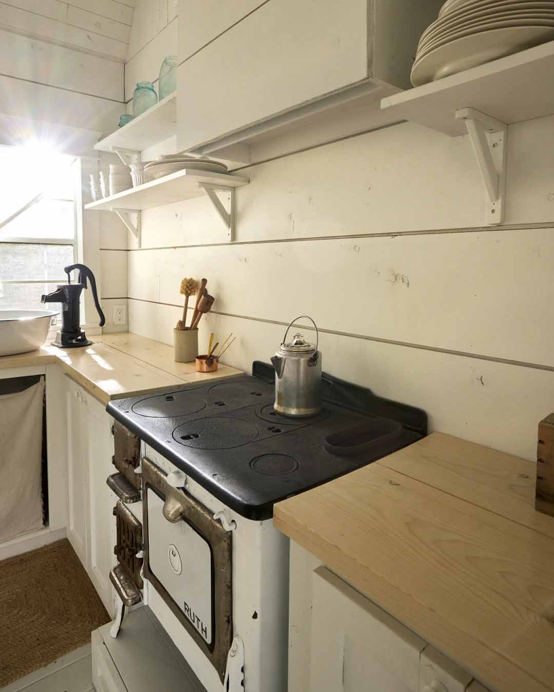 Close up of the stove in the kitchen