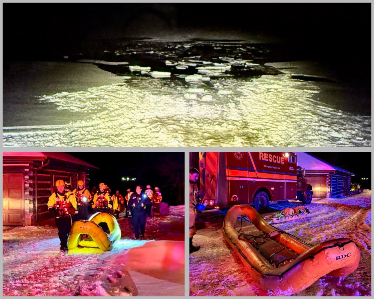 OPP rescue snowmobiler who fell through the ice on the Rideau River